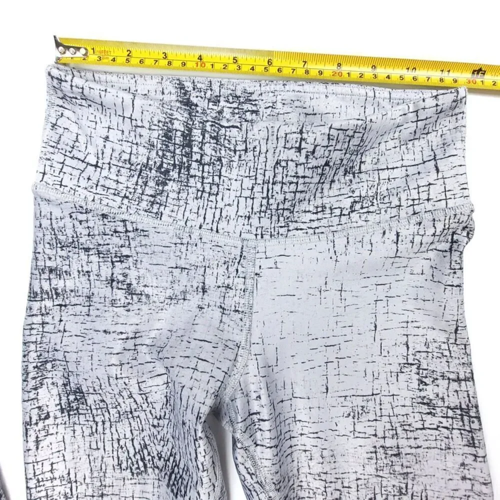 ALO YOGA Tech Lift Airbrush Leggings High Rise Full Length Shaping Crackle XS